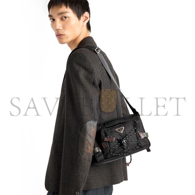 PRADA SPEEDROCK RE-NYLON AND LEATHER SHOULDER BAG 2VH192 (28*17.5*10cm) PRADA SPEEDROCK RE-NYLON AND LEATHER SHOULDER BAG 2VH192 (28*17.5*10cm)